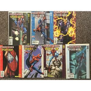 Ultimate Spider-Man #10, 11, 12, 13, 15, 19, 20 (2001 Marvel) Lot of 7 - 1 KEY